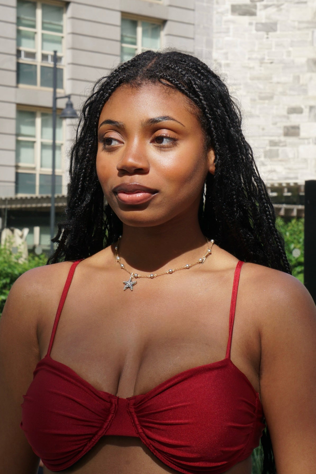LADY Top - Cherry Red